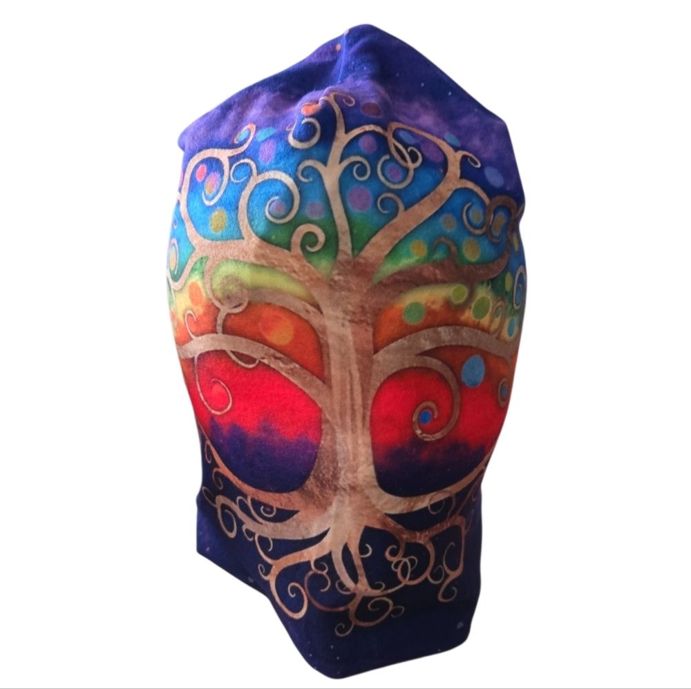 Colorful Tree of Life Slouch Beanie - Picture 6 of 8